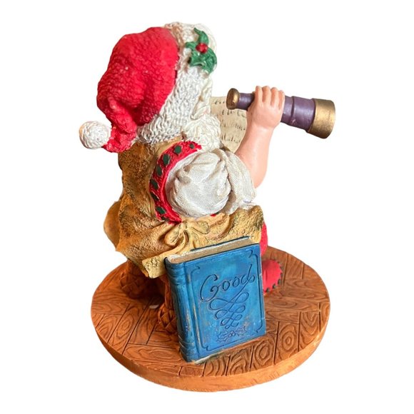 Vtg Santa With Letters and Scope Figurine Cheryl Ann Christmas Decor Vintage - Picture 2 of 7